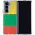 Lithuania Flag Distressed Galaxy Z Fold5 5G Clear Case